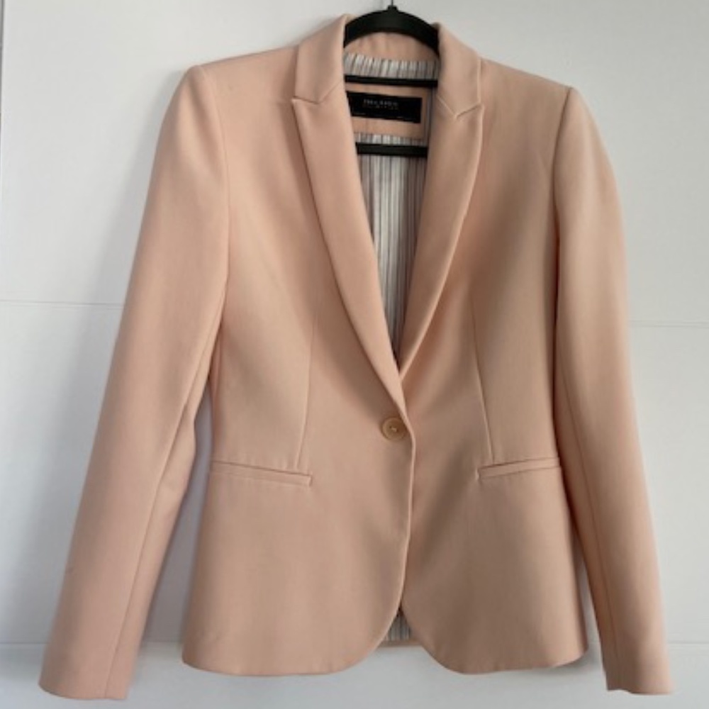 Zara Single Button Blush Pink Blazer Size S